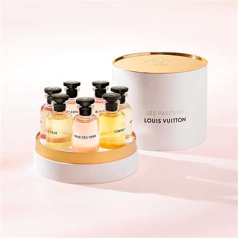 louis vuitton perfume gift set|Louis Vuitton miniature perfume set.